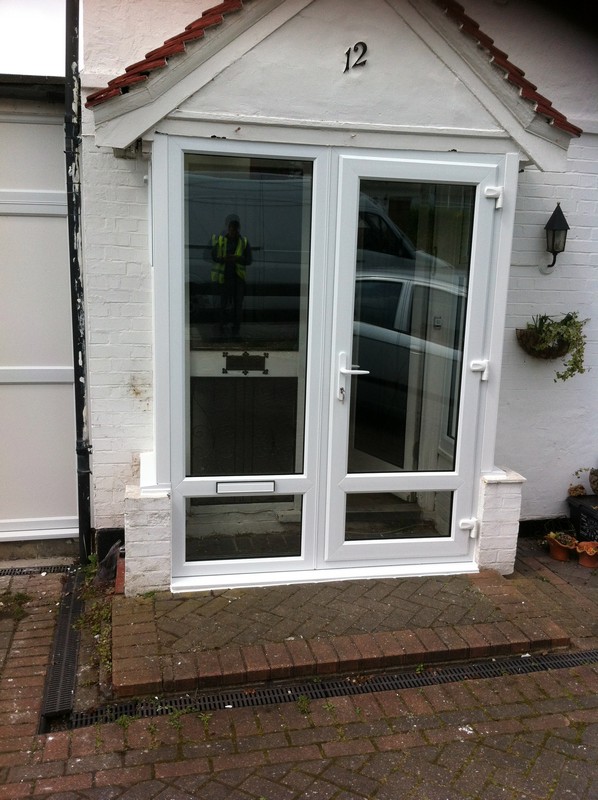 uPVC French doors fitted as front entrance in Didcot